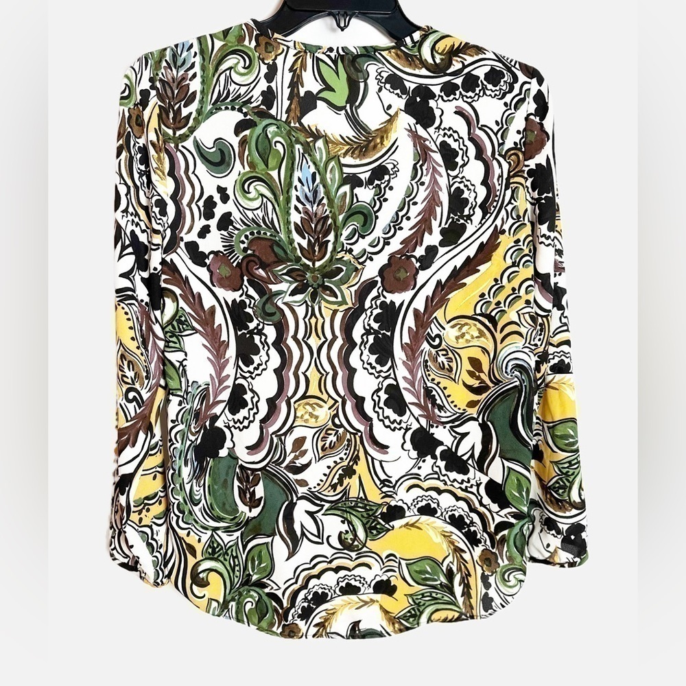 Zara Abstract Multi Colored Blouse - Picture 3 of 4